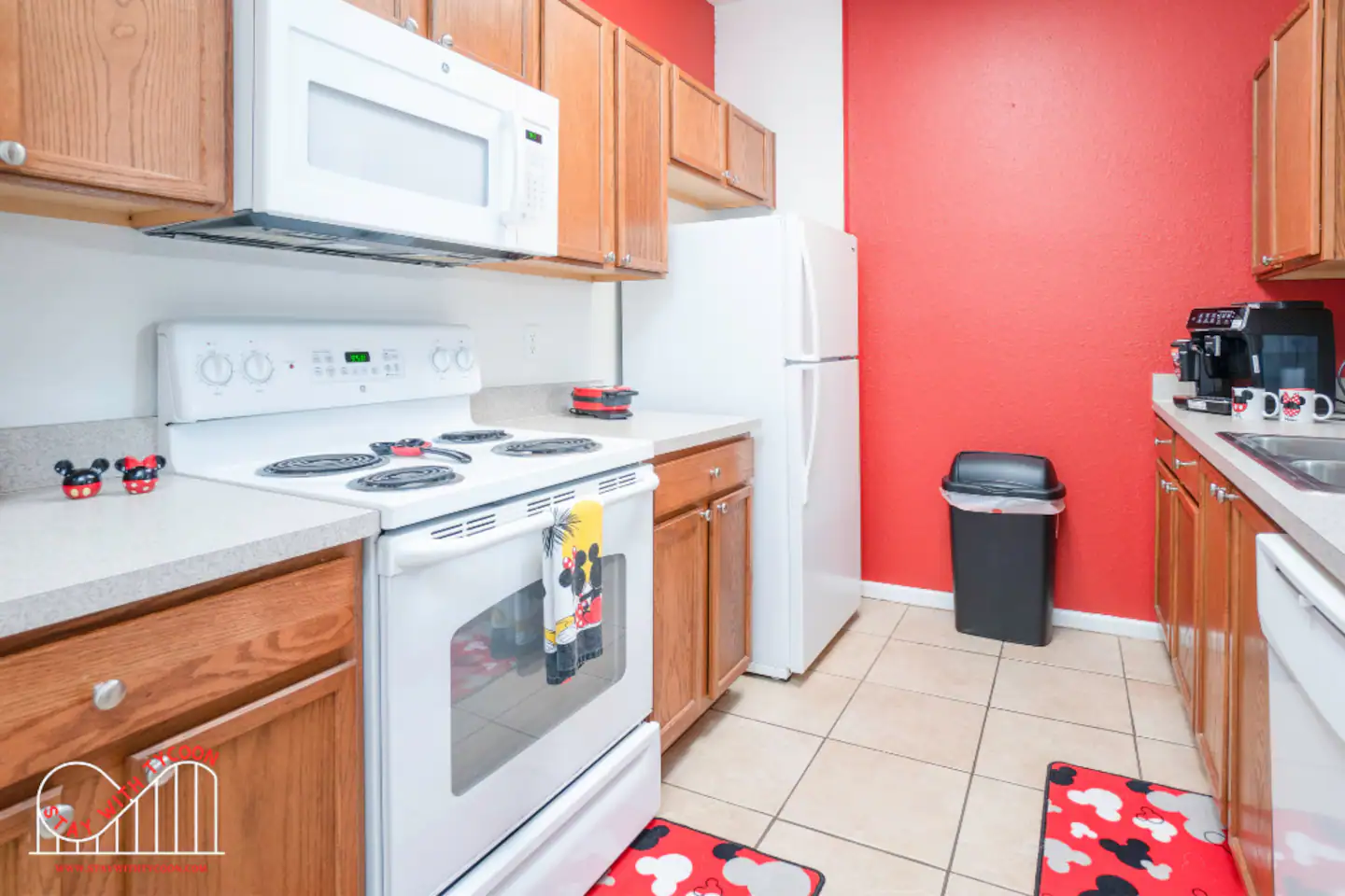 Mickey Mouse Kitchen is fully stocked.