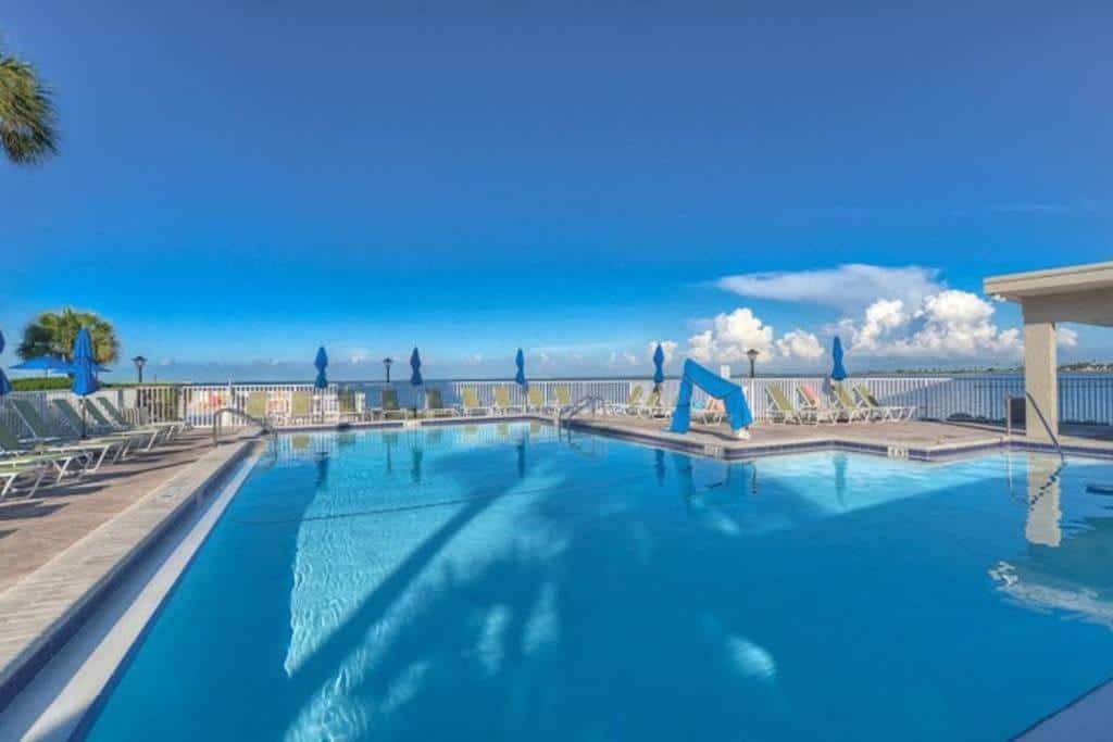 Outdoor heated pool
