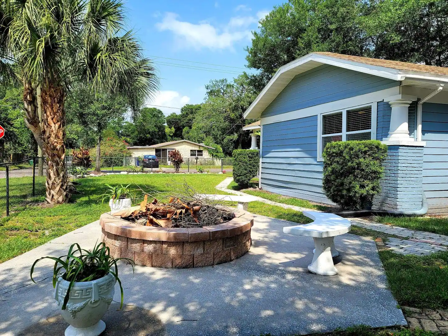 Well maintained yard.
