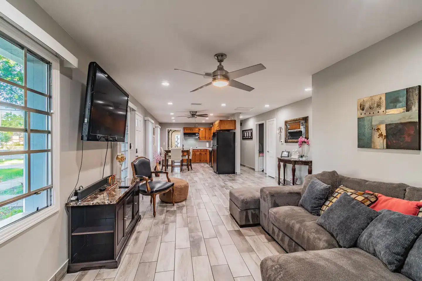 Spacious and peaceful living area.
