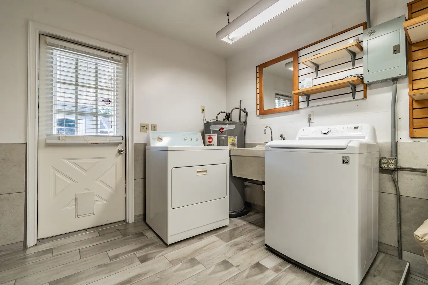 Laundry room.