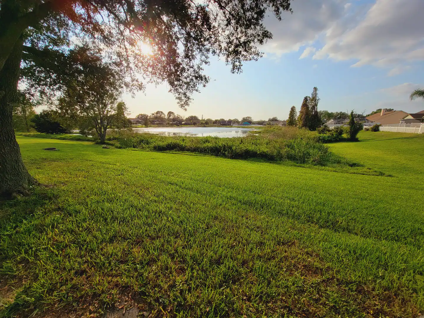 Enjoy the backyard sunset and take a memorable picture with friends and family!