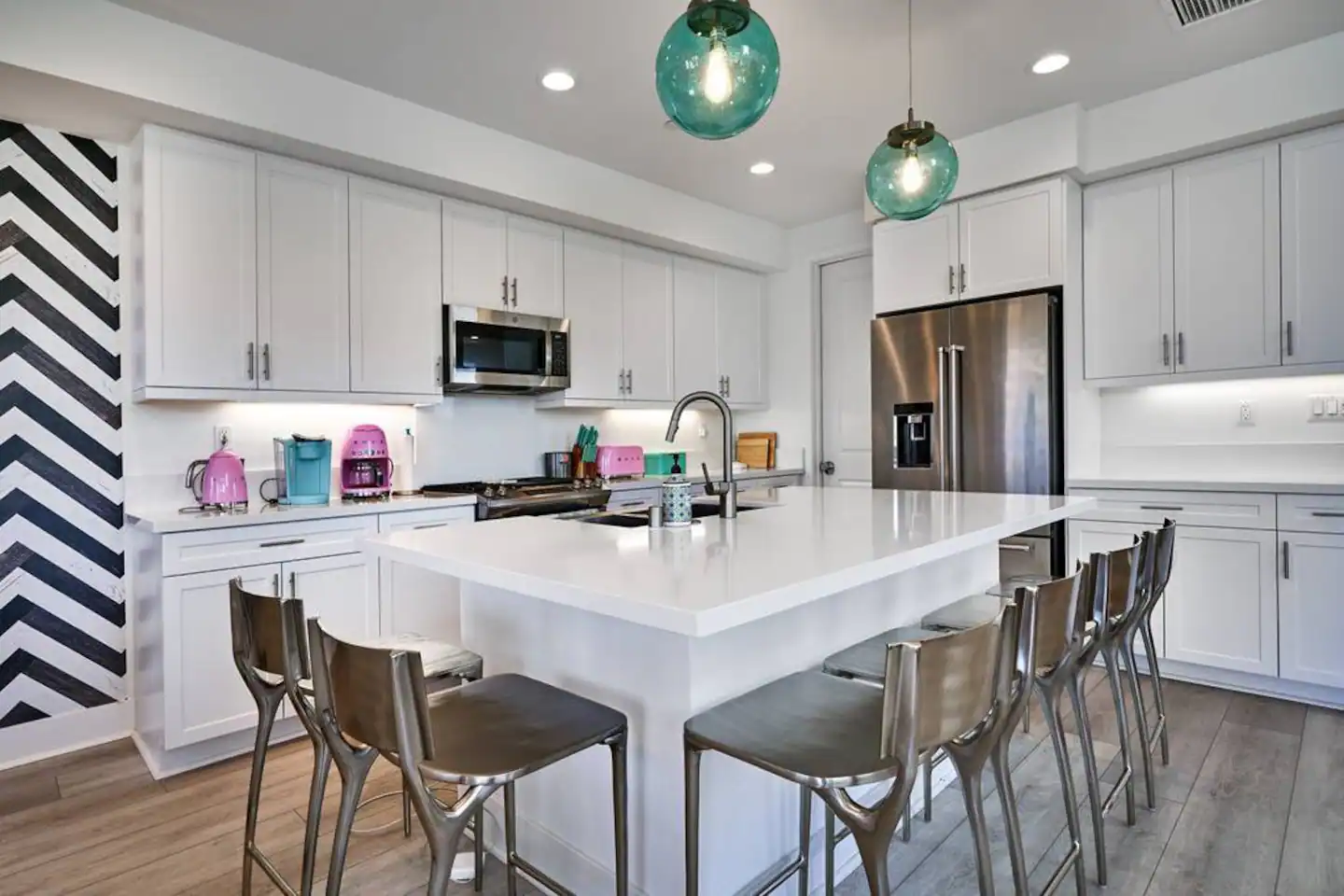 The house comes with fully equipped kitchen.