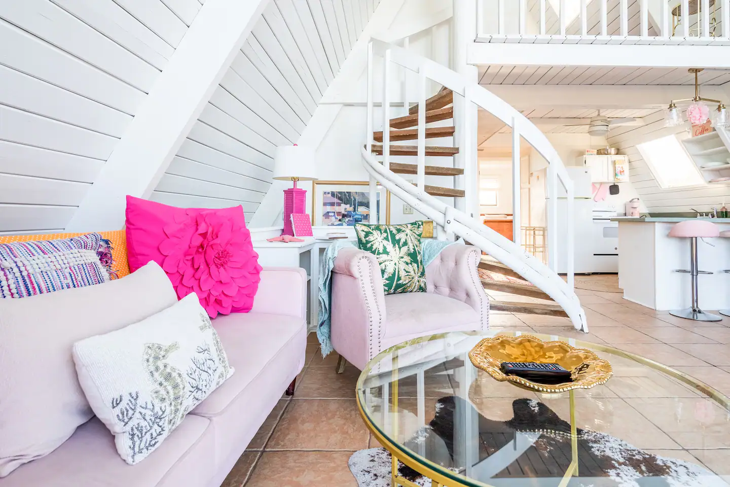Second floor living room.