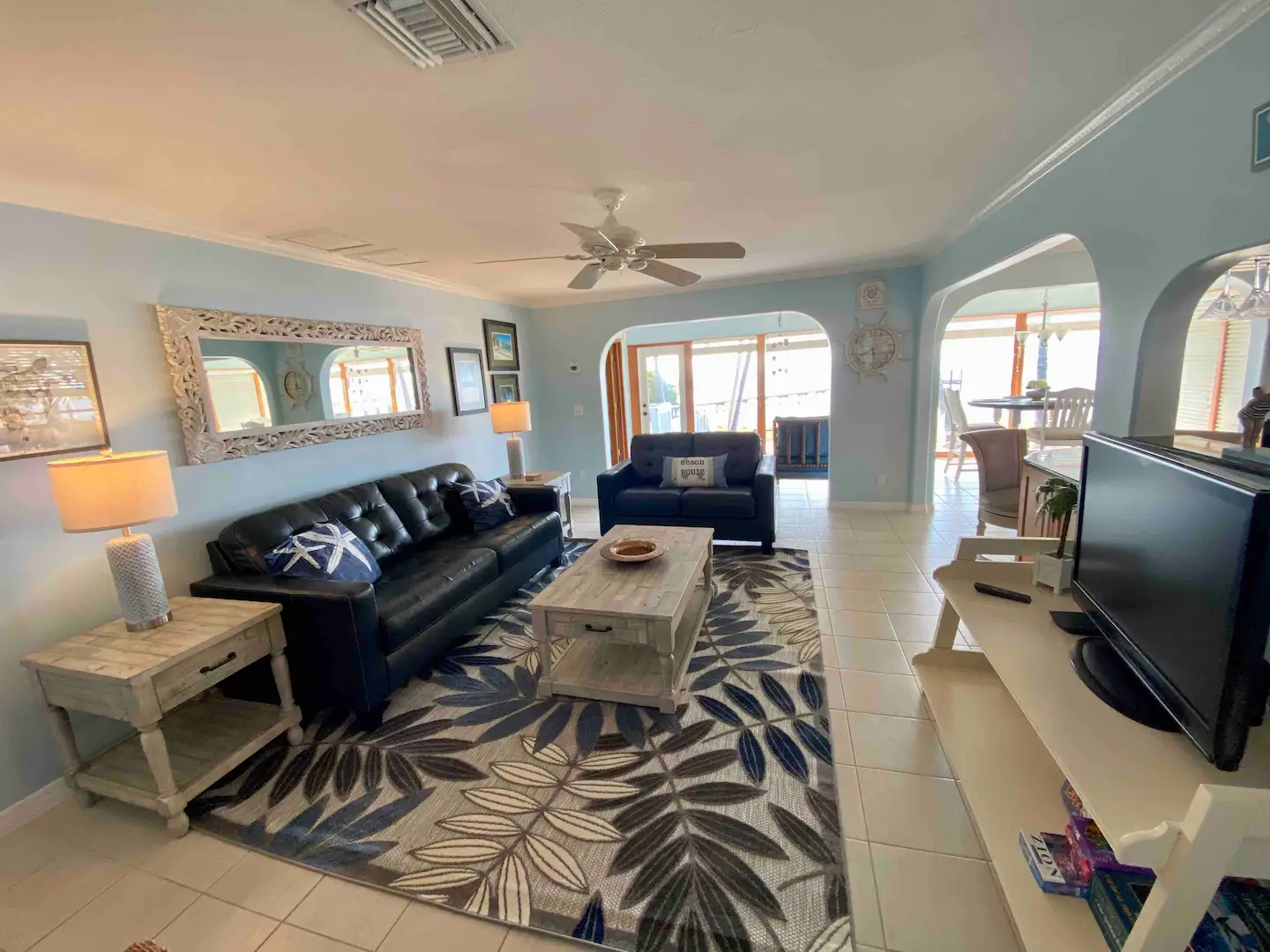 Open concept living area.